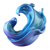 extraordinary modern A dynamic, flowing form inspired by the movement of water, with a fluid, translucent quality, aquatic art style original png