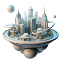impressive modern A futuristic cityscape built on the rings of Saturn, with flying vehicles weaving through colossal, crystalline structures. Soft, ambient lighting, art deco style exclusive png