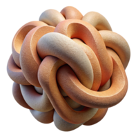 impressive vintage Intertwined, organic forms in earthy tones, with a rough, textured surface, organic abstract style original png