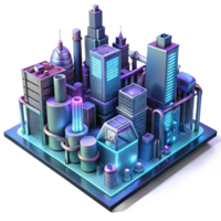 stunning classic A futuristic steampunk cityscape with towering buildings connected by intricate networks of pipes and gears, lit by a neon glow, cyberpunk style original png