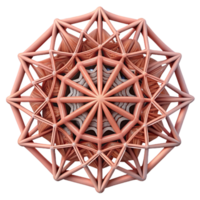 elegant abstract A web of delicate, branching lines, forming a complex, fractal pattern, mathematical art style high quality png