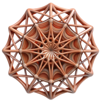 magnificent creative A web of delicate, branching lines, forming a complex, fractal pattern, mathematical art style professional png