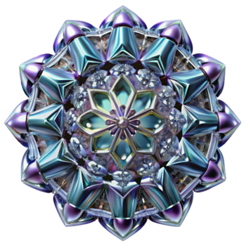 impressive classic A kaleidoscopic pattern of fractured, mirrored surfaces, reflecting a multitude of tiny lights, in a psychedelic style detailed png