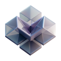 wonderful contemporary A series of overlapping, translucent planes, creating a sense of depth and dimension, in a minimalist, geometric abstraction style high quality png