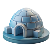 stunning classic Igloo, ice block construction, domed shape, Arctic setting, Inuit architecture high resolution png