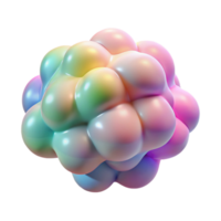 dramatic abstract A cloud of colorful, amorphous shapes, blending and merging seamlessly, in a soft, pastel color palette, in a dreamlike, surrealist style exclusive png