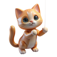 elegant vintage A curious kitten batting at a dangling string, soft window light, playful photography style high resolution png
