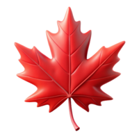 elegant modern A single, perfect red maple leaf, backlit by the setting sun, with intricate vein details visible, hyperrealistic style genuine png