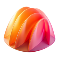 wonderful contemporary A series of overlapping, transparent veils in shades of vibrant pink and orange, lit by a soft, gradient light, in a minimalist, color field style authentic png