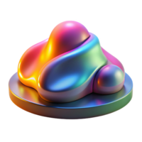 wonderful minimalist Blobitecture museum, amorphous shape, smooth curves, vibrant colors, bright sunlight, highly detailed, Blobitecture style premium png