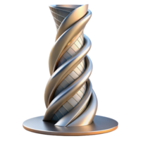 vibrant creative Conceptual skyscraper, twisting form, innovative materials, avant-garde style authentic png