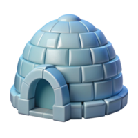 dramatic traditional Igloo, ice block construction, domed shape, Arctic setting, Inuit architecture detailed png