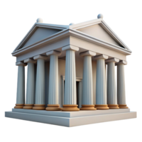 impressive creative Neoclassical government building, grand columns, symmetrical facade, soft daylight, highly detailed, Neoclassical style professional png