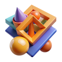 impressive rustic A dynamic composition of intersecting planes and geometric shapes, with a bold, constructivist style high resolution png