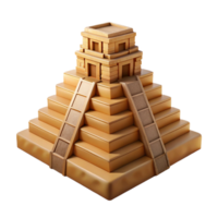 extraordinary creative A colossal ziggurat temple made of sandstone blocks, harsh desert sunlight, ancient Mesopotamian style professional png