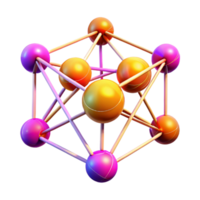serene contemporary A network of interconnected nodes and lines, pulsating with energy, in a vibrant, cyberpunk color palette, with a futuristic, data visualization style authentic png