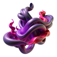 vibrant modern Intertwined, flowing ribbons of smoke in shades of deep purple and crimson, illuminated by a dramatic, chiaroscuro lighting, with a dark, gothic style exclusive png