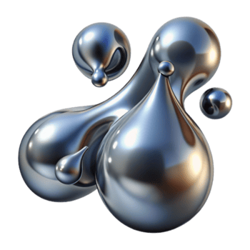 dramático tradicional líquido mercurio gotas morphing y fusionando, reflejando un distorsionado imagen de el rodeando ambiente, en un surrealista, metálico estilo alto calidad png