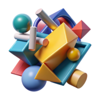 elegant minimalist A dynamic composition of intersecting planes and geometric shapes, with a bold, constructivist style high resolution png
