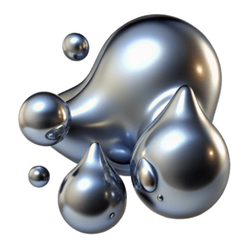 meraviglioso rustico liquido mercurio goccioline morphing e fusione, riflettendo un' distorto Immagine di il circostante ambiente, nel un' surreale, metallico stile professionale png