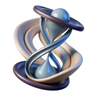 wonderful modern An abstract representation of time, using flowing lines and distorted shapes, with a mysterious, metaphysical style professional png
