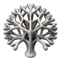 serene minimalist A complex, fractal pattern, resembling a branching tree or river delta, in a monochromatic, grayscale palette, in a minimalist, generative art style detailed png