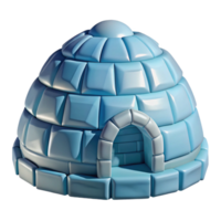 wonderful artistic Igloo, ice block construction, domed shape, Arctic setting, Inuit architecture exclusive png