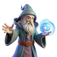 elegant creative A wise old wizard with a long, flowing beard, casting a spell from a swirling vortex of arcane energy. Ethereal, glowing lighting. Renaissance painting style high resolution png