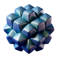 serene classic A cluster of luminous, geometric shapes, casting long, dramatic shadows, with a bold, graphic design style high resolution png