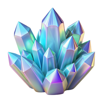 geweldig abstract een TROS van kristallijn structuren, brekend licht in een oogverblindend Scherm, met een koel, ijzig kleur palet, in een futuristisch, kristallografische stijl hoog kwaliteit png