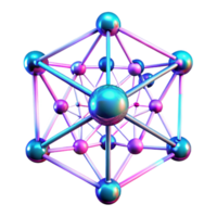 beautiful rustic A complex network of interconnected lines and nodes, pulsating with energy, with a bright, neon light and a futuristic, technological style high quality png