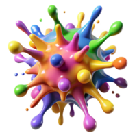 serene vintage A chaotic explosion of paint splatters, in a vibrant, expressionistic style exclusive png