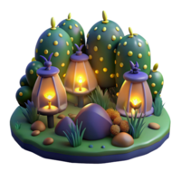 beautiful classic A group of fireflies illuminating a dark forest clearing, magical lighting, whimsical style high quality png