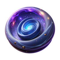 extraordinary contemporary A swirling vortex of cosmic dust and gas, illuminated by distant stars, with a majestic, astronomical style high quality png