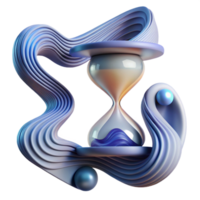 dramatic abstract An abstract representation of time, using flowing lines and distorted shapes, with a mysterious, metaphysical style original png