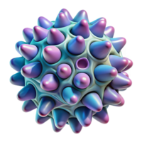 elegant contemporary A complex, fractal pattern, resembling a microscopic organism, in a vibrant, microscopic photography style original png