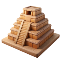 impressive traditional A colossal ziggurat temple made of sandstone blocks, harsh desert sunlight, ancient Mesopotamian style authentic png