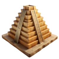 stunning minimalist A colossal ziggurat temple made of sandstone blocks, harsh desert sunlight, ancient Mesopotamian style exclusive png