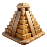 serene creative A colossal ziggurat temple made of sandstone blocks, harsh desert sunlight, ancient Mesopotamian style professional png