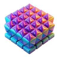 dramatic traditional A field of glowing, geometric shapes, arranged in a complex, tessellated pattern, in a vibrant, psychedelic color palette detailed png