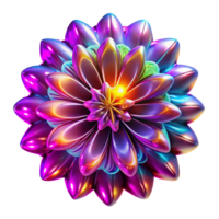 beautiful contemporary A chaotic explosion of fractal patterns in vibrant neon hues, illuminated by pulsating, strobe-like light, in a psychedelic, glitch art style high resolution png