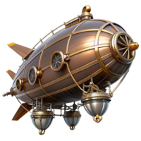 dramatic artistic A steampunk zeppelin, intricate design, propellers spinning, searchlight beam cutting through the darkness highly detailed, cinematic professional png