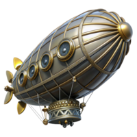 wonderful creative A steampunk zeppelin, intricate design, propellers spinning, searchlight beam cutting through the darkness highly detailed, cinematic authentic png