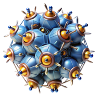 wonderful modern A swarm of nanobots assembling themselves into a complex geometric shape, bright, dynamic lighting, abstract style detailed png