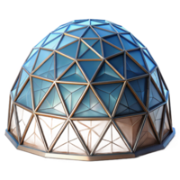 vibrant rustic Geodesic dome, futuristic architecture, geometric structure, innovative style premium png