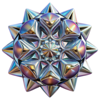 elegant traditional A kaleidoscope of fragmented mirrors reflecting distorted, abstract shapes, with a bright, dazzling light and a psychedelic, op-art style authentic png