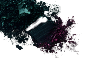 Abstract Cyan and Magenta Fractal Splash on Transparent Background with Smoke Effects and Liquid Texture in Dark Artistic Style png