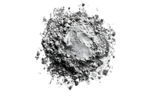 Abstract Spherical Shape with Dotted Texture in Black and White on a Transparent Background png