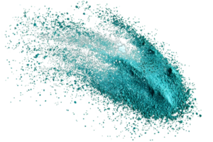 Abstract Turquoise Splash on a Black Background with Dynamic Motion Artistic Effect and Transparent Macro Close up png
