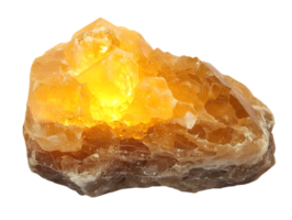Close Up of Yellow Mineral Specimen with Transparent Texture on Black Background for Geology Enthusiasts and Collectors png